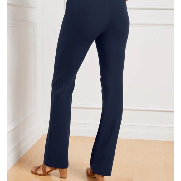 Talbots Portland Trouser pants denim blue slacks Size 16 flattering side zipper - Picture 7 of 10